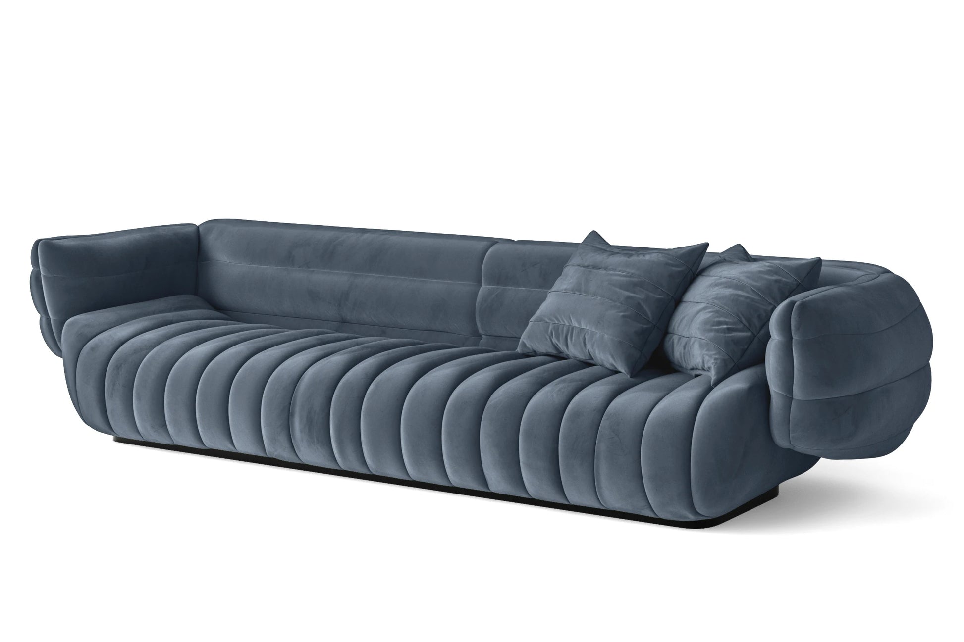 Cinisello 4 Seater Sofa Baby Blue Velvet