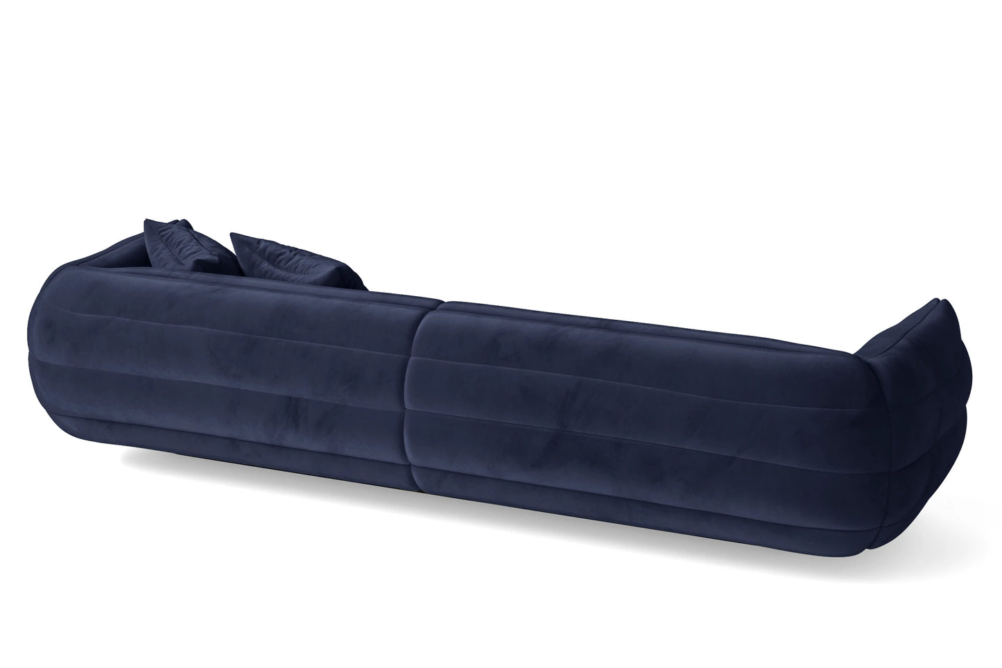 Cinisello 4 Seater Sofa Dark Blue Velvet