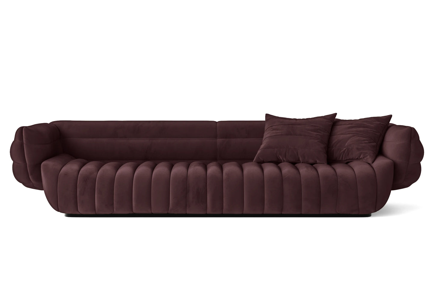 Cinisello 4 Seater Sofa Grape Velvet