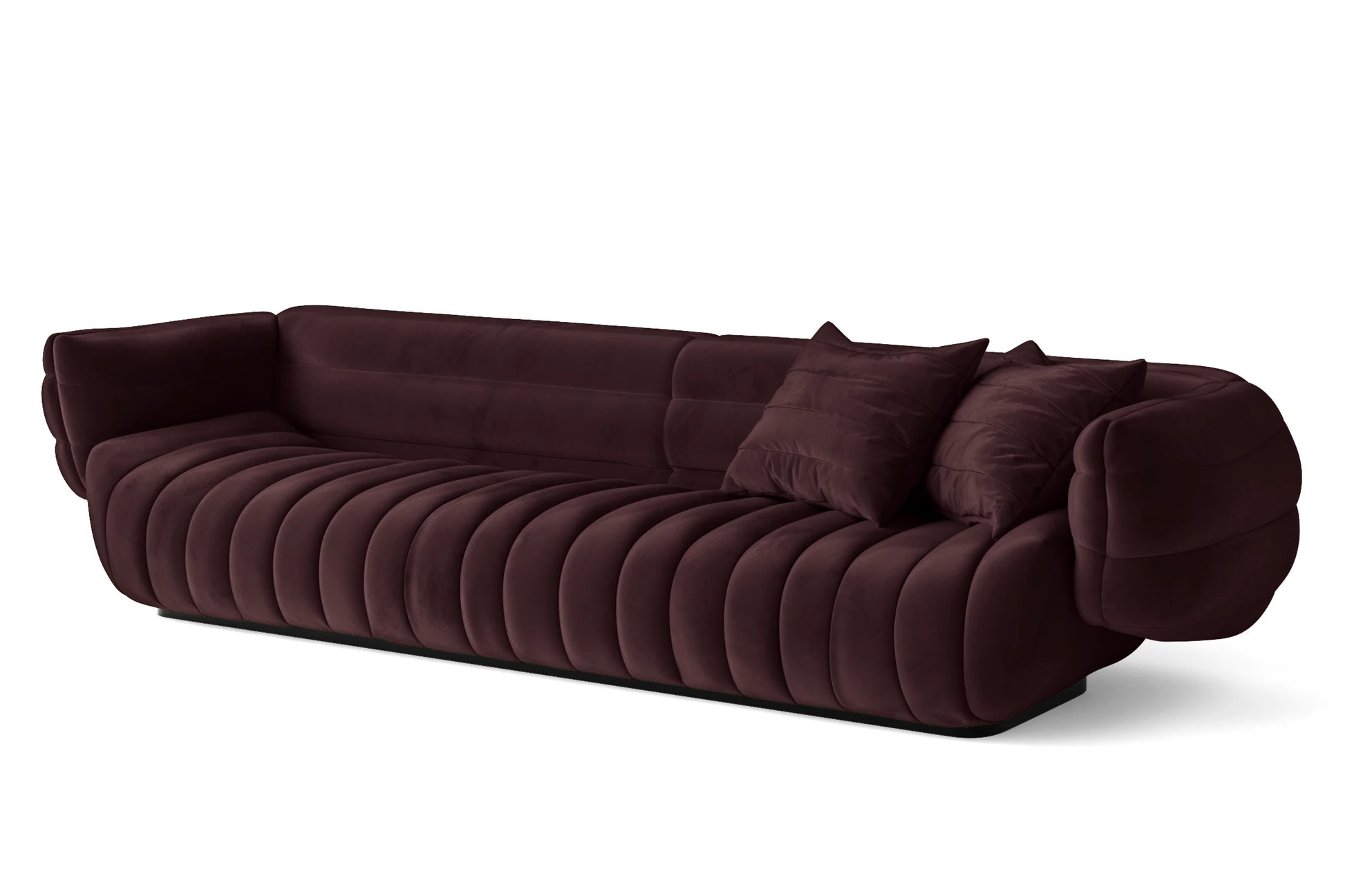 Cinisello 4 Seater Sofa Grape Velvet