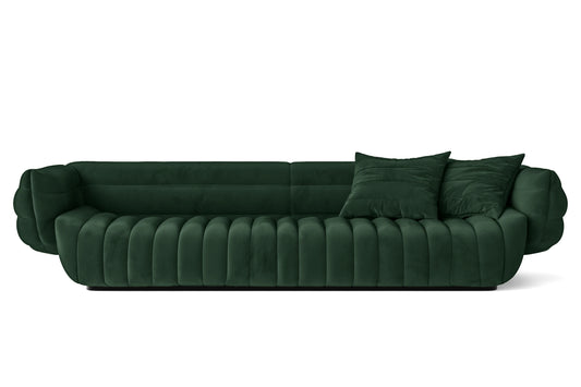 Cinisello 4 Seater Sofa Green Velvet