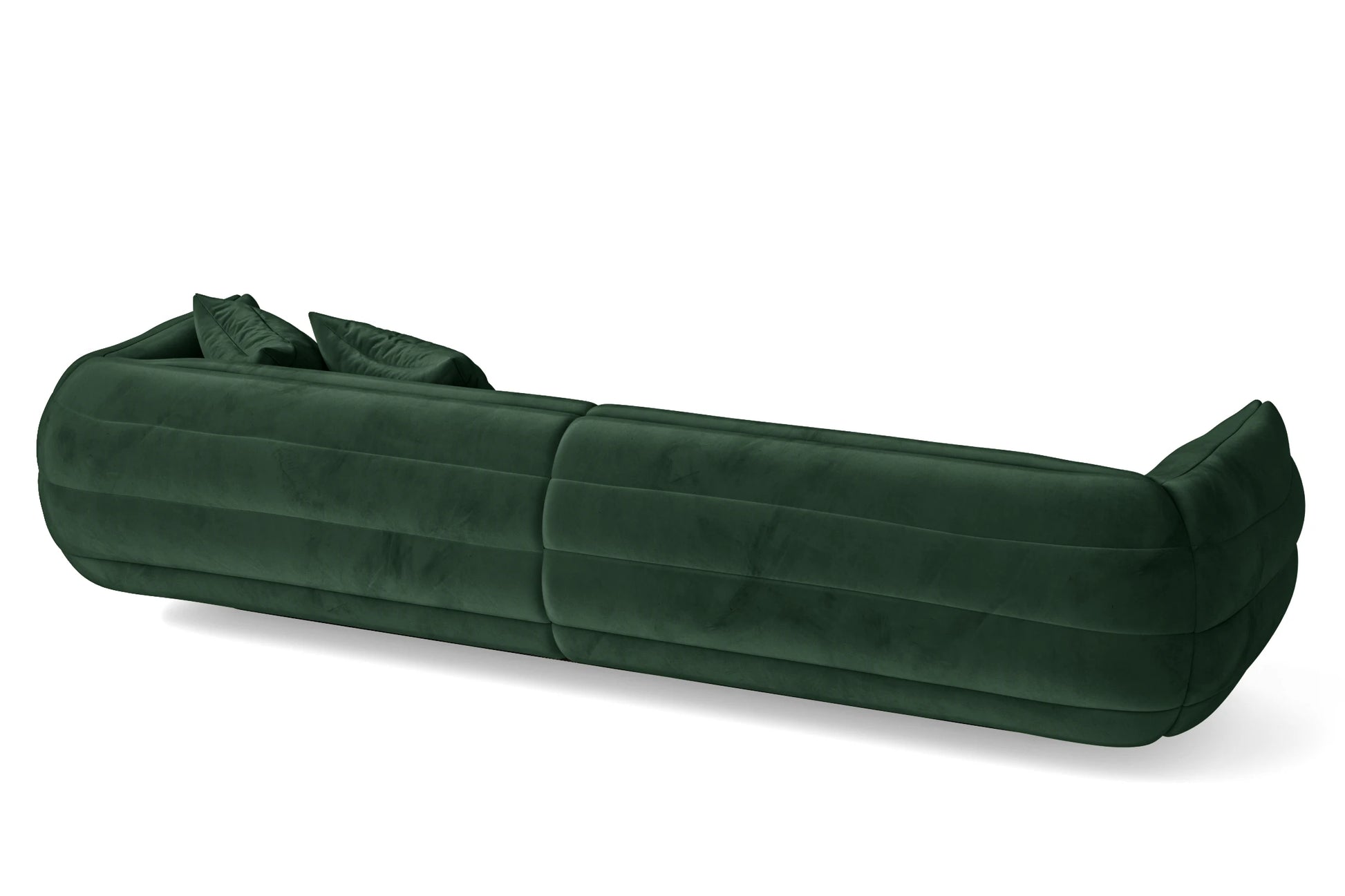 Cinisello 4 Seater Sofa Green Velvet