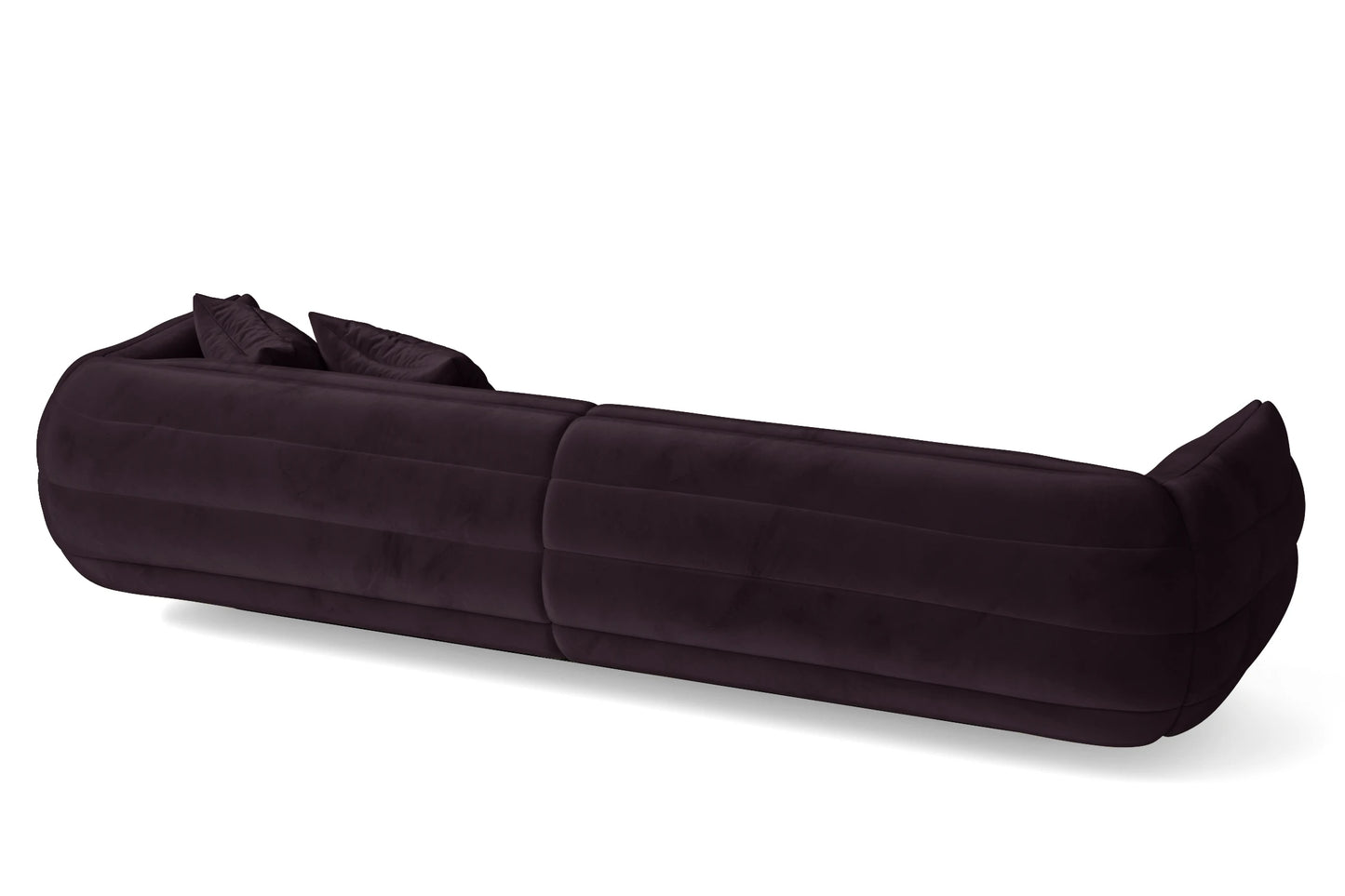 Cinisello 4 Seater Sofa Purple Velvet