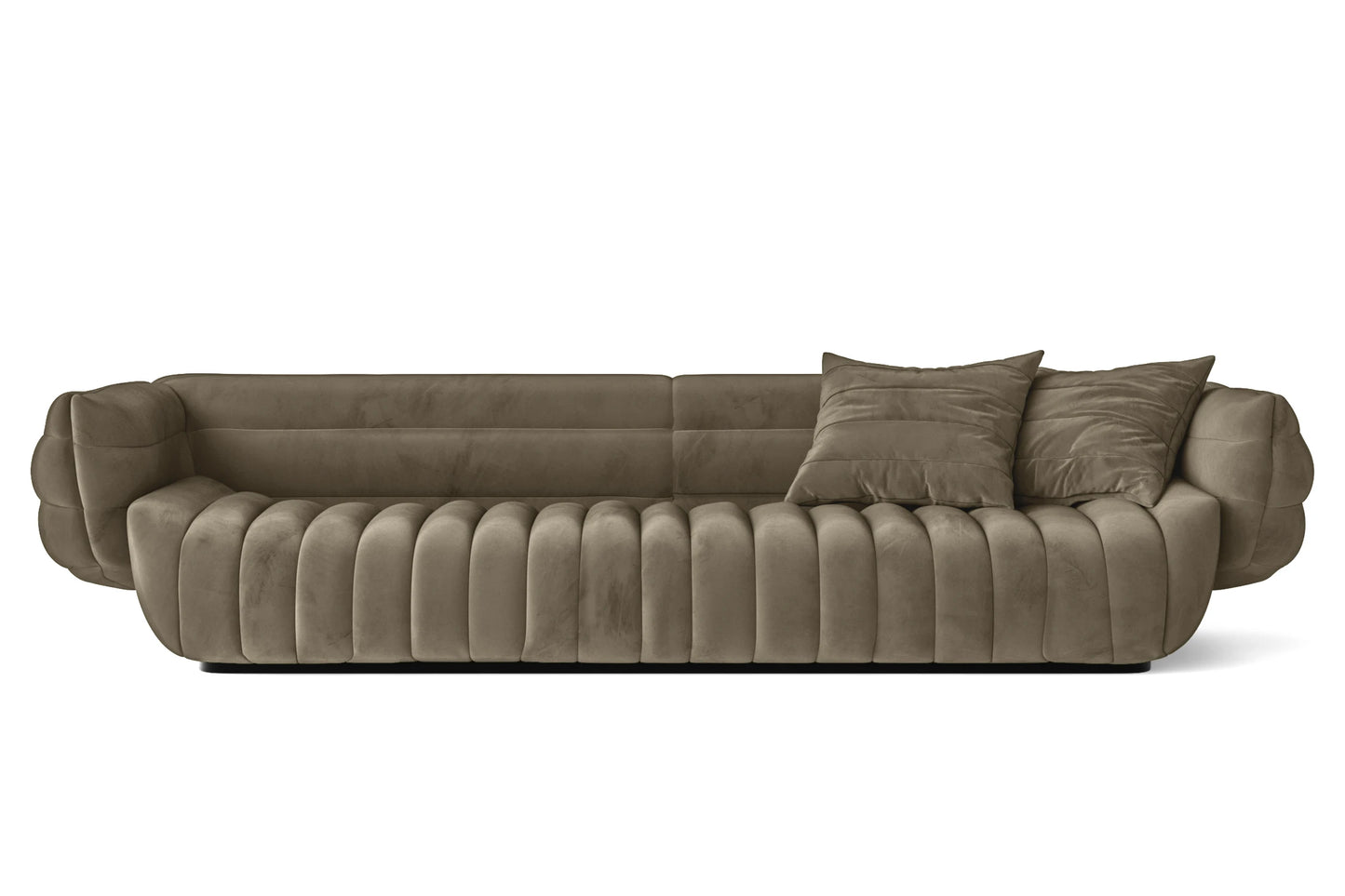 Cinisello 4 Seater Sofa Sand Velvet