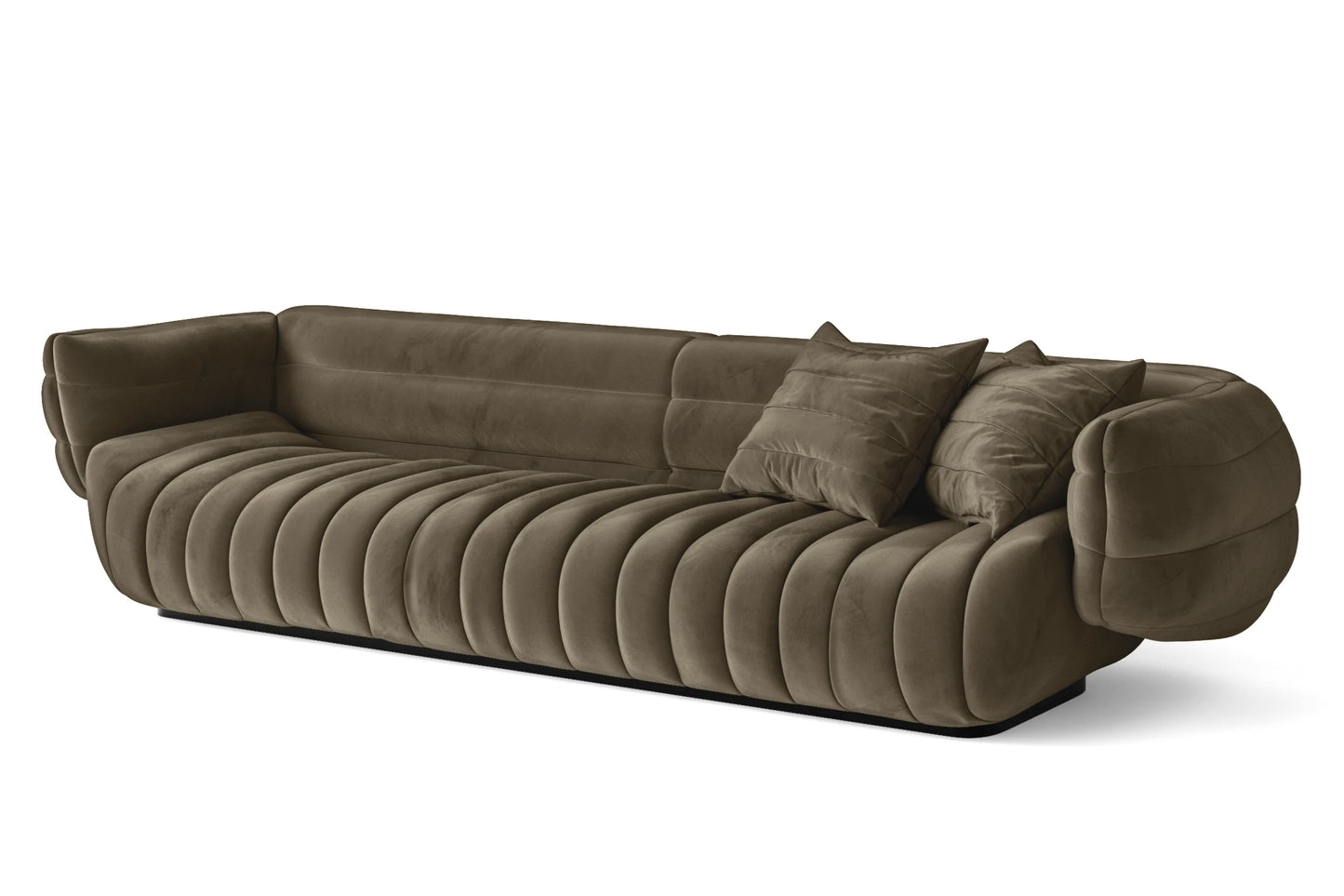 Cinisello 4 Seater Sofa Sand Velvet