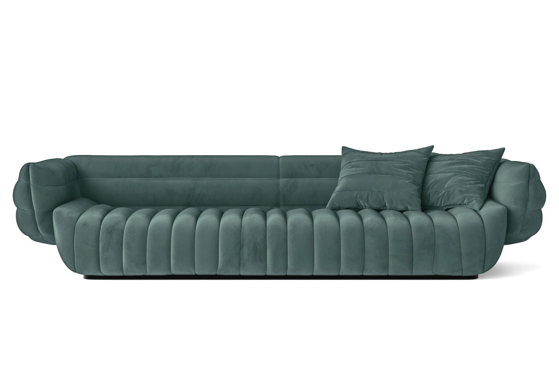 Cinisello 4 Seater Sofa Teal Velvet