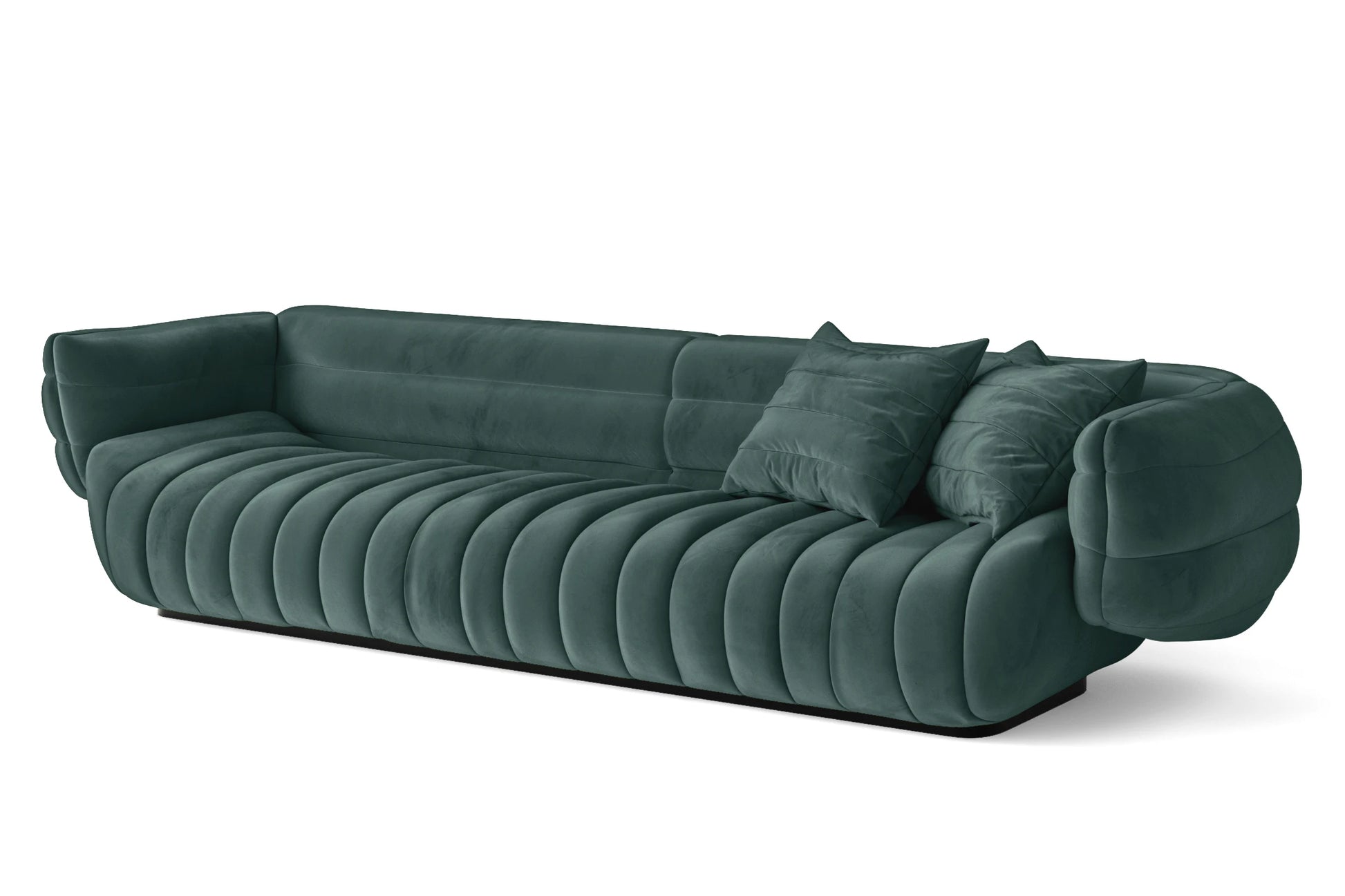 Cinisello 4 Seater Sofa Teal Velvet