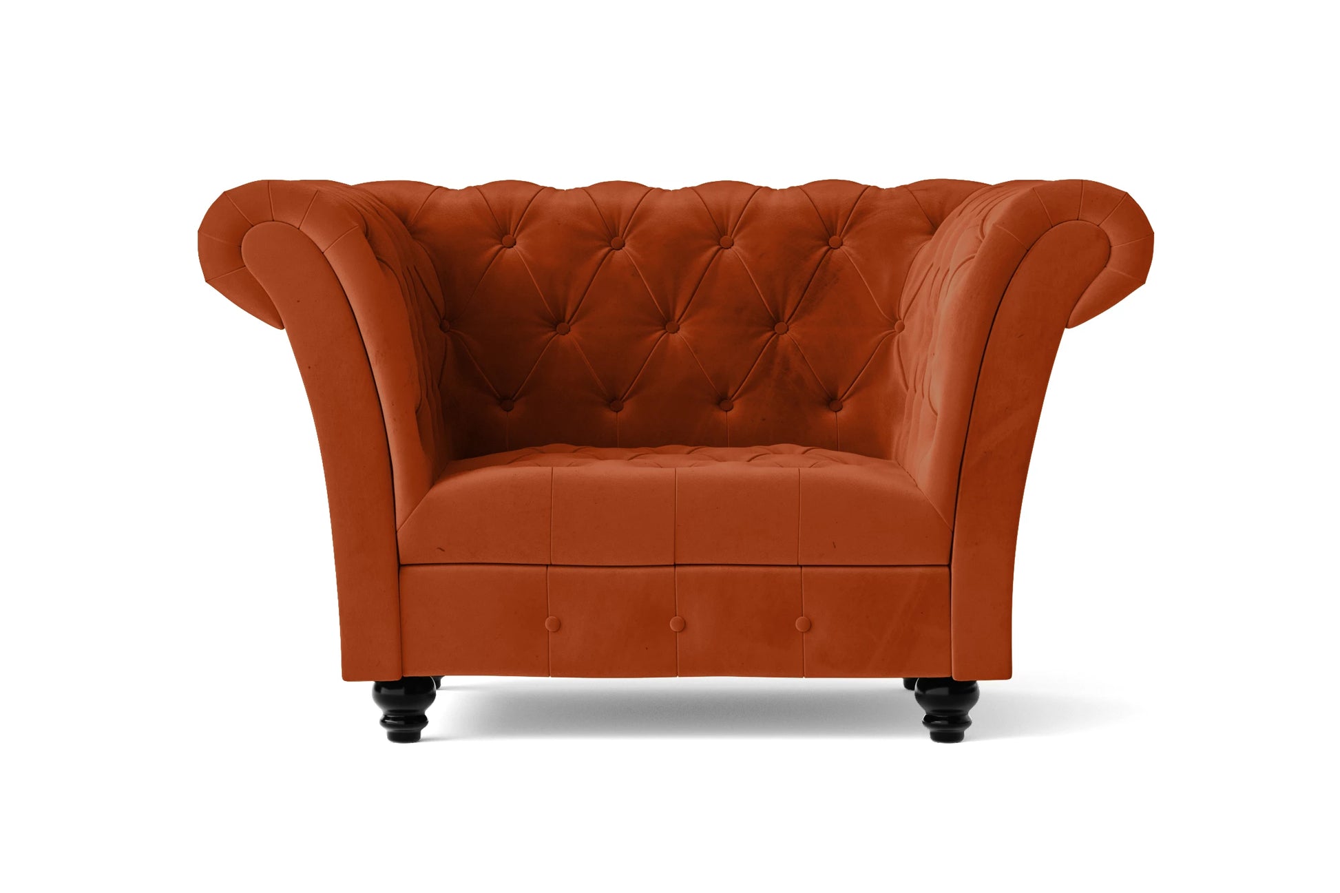 Civita Armchair Orange Velvet