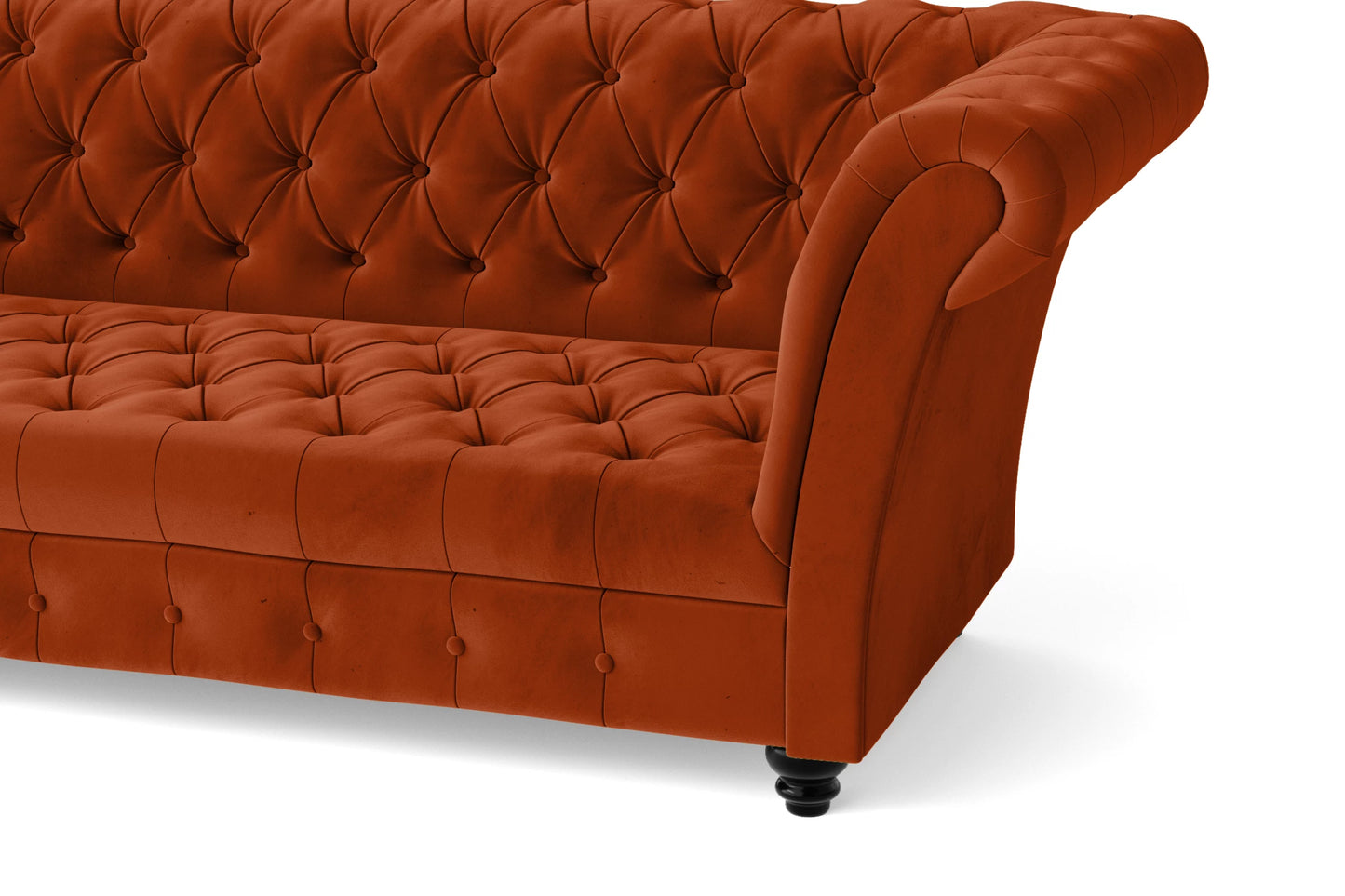 Civita Armchair Orange Velvet