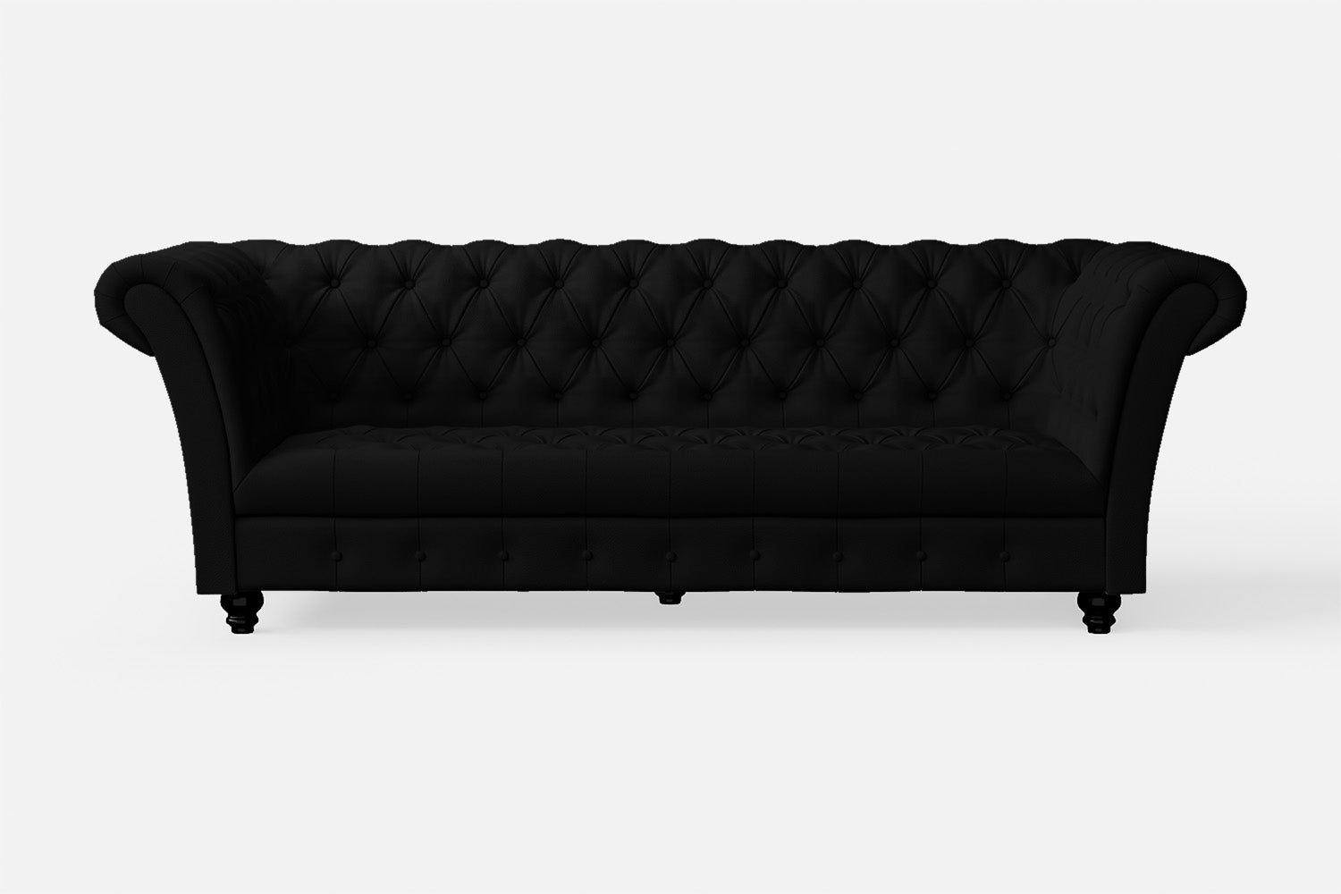 Civita 2 Seater Sofa Black Leather