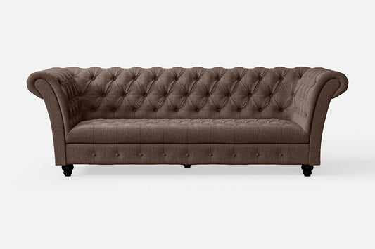 Civita 2 Seater Sofa Caramel Linen Fabric