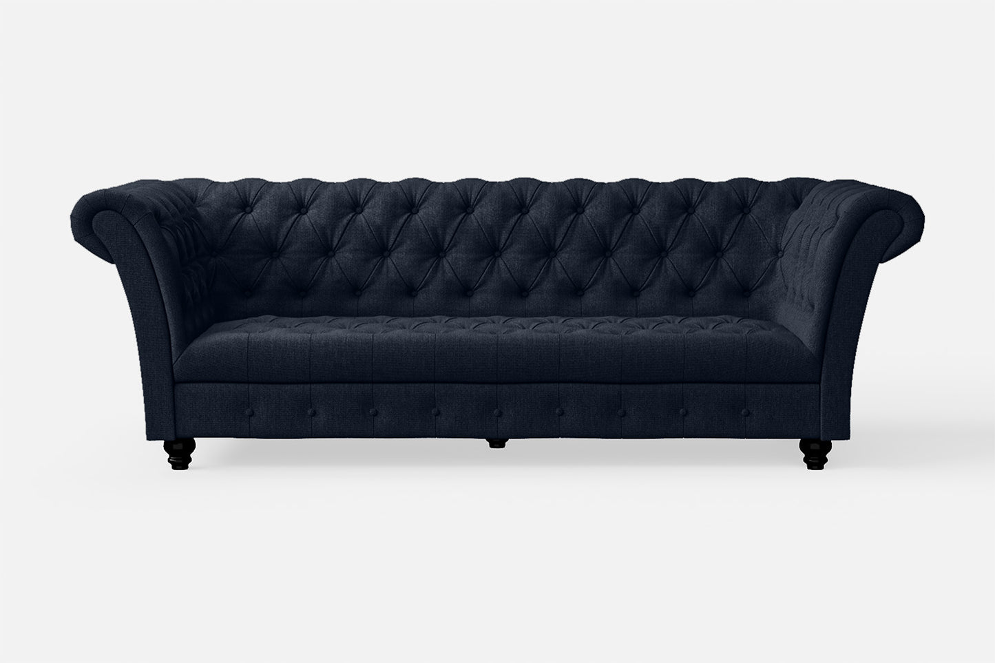 Civita 2 Seater Sofa Dark Blue Linen Fabric