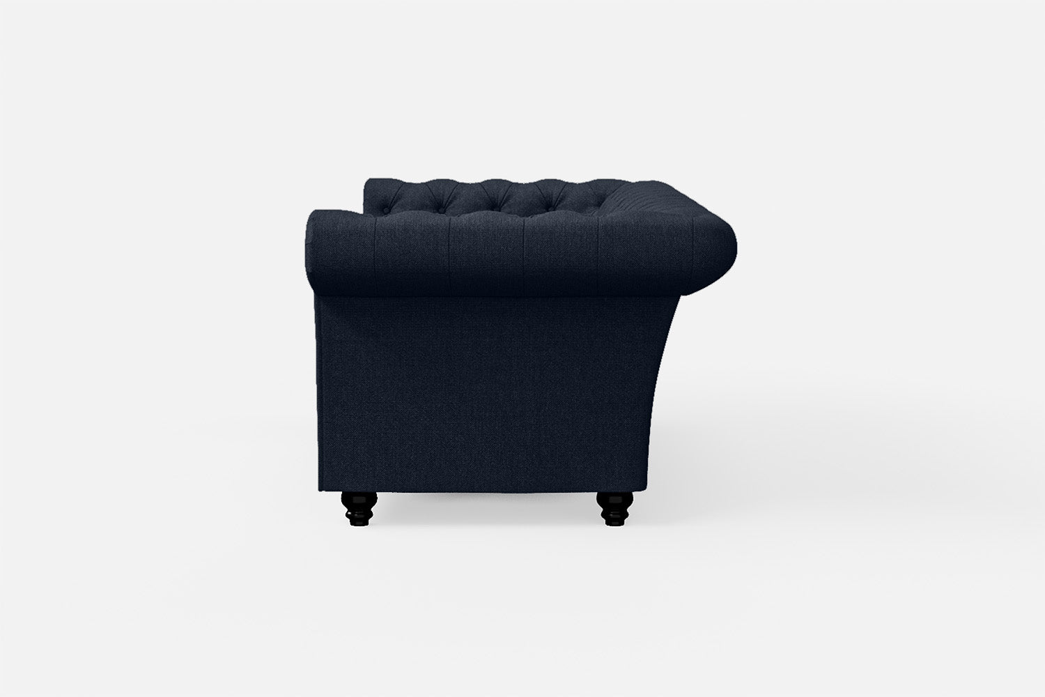 Civita 2 Seater Sofa Dark Blue Linen Fabric