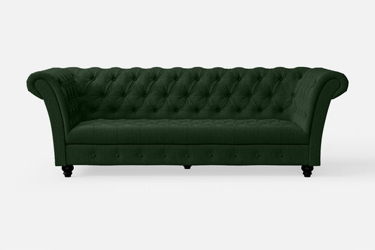 Civita 2 Seater Sofa Forest Green Linen Fabric