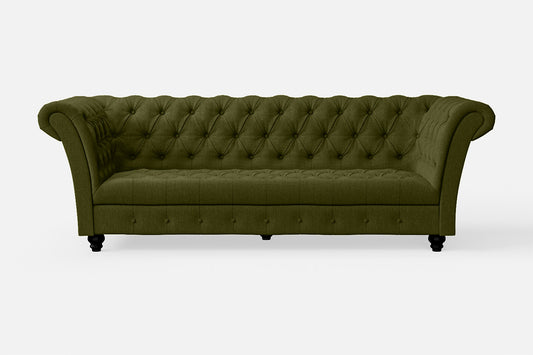 Civita 2 Seater Sofa Olive Linen Fabric