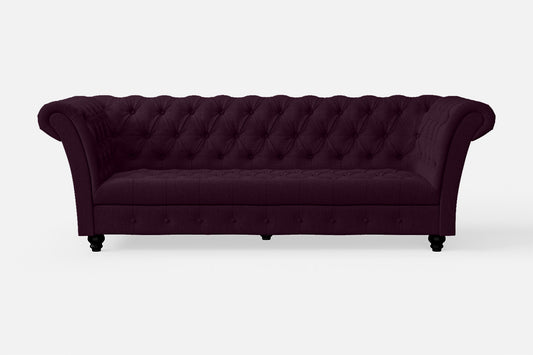 Civita 2 Seater Sofa Purple Linen Fabric