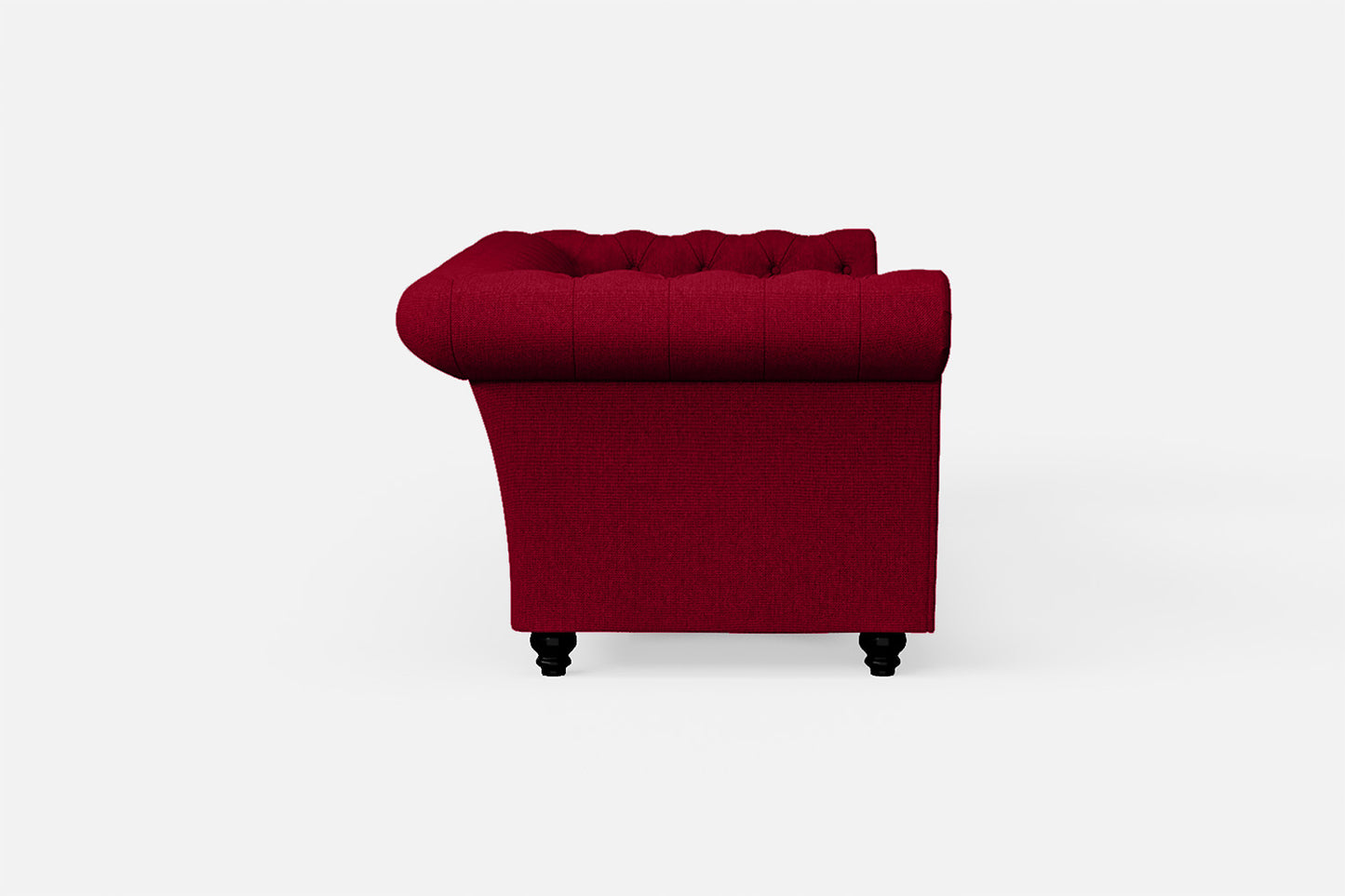 Civita 2 Seater Sofa Red Linen Fabric