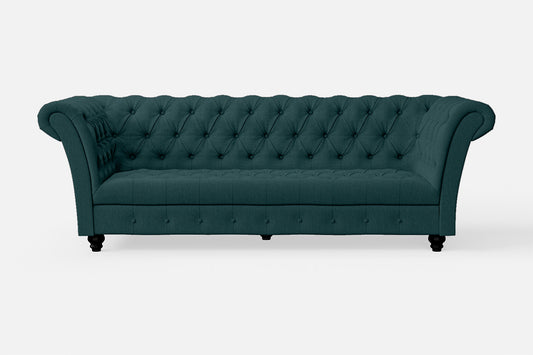 Civita 2 Seater Sofa Teal Linen Fabric