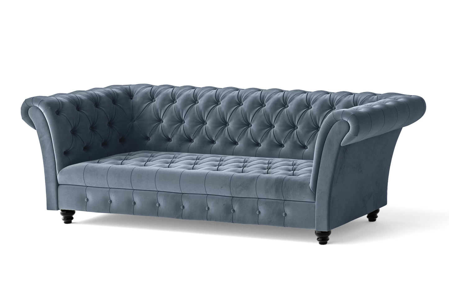 Civita 2 Seater Sofa Baby Blue Velvet