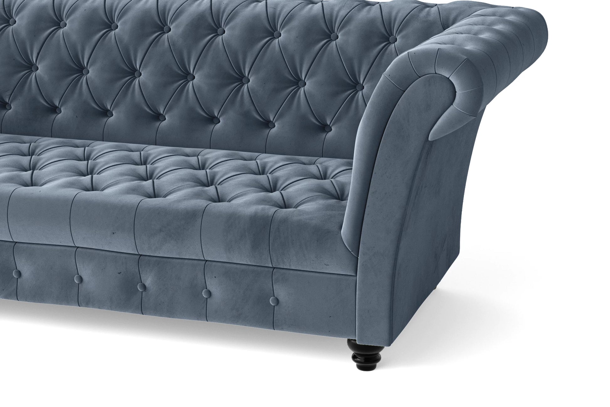 Civita 2 Seater Sofa Baby Blue Velvet