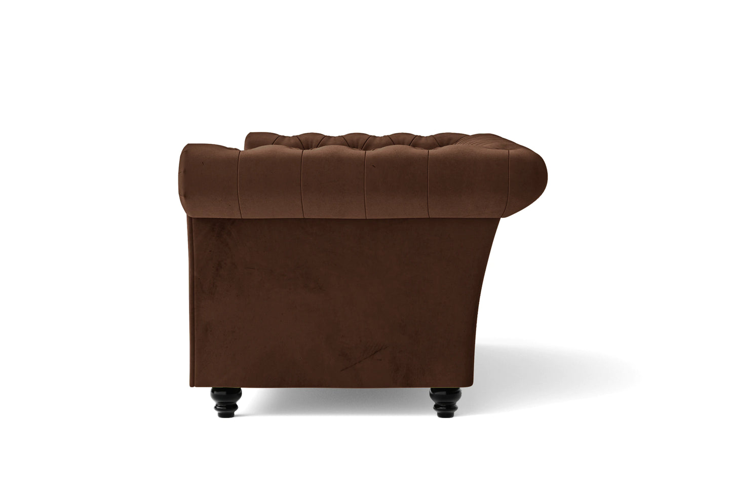 Civita 2 Seater Sofa Coffee Brown Velvet