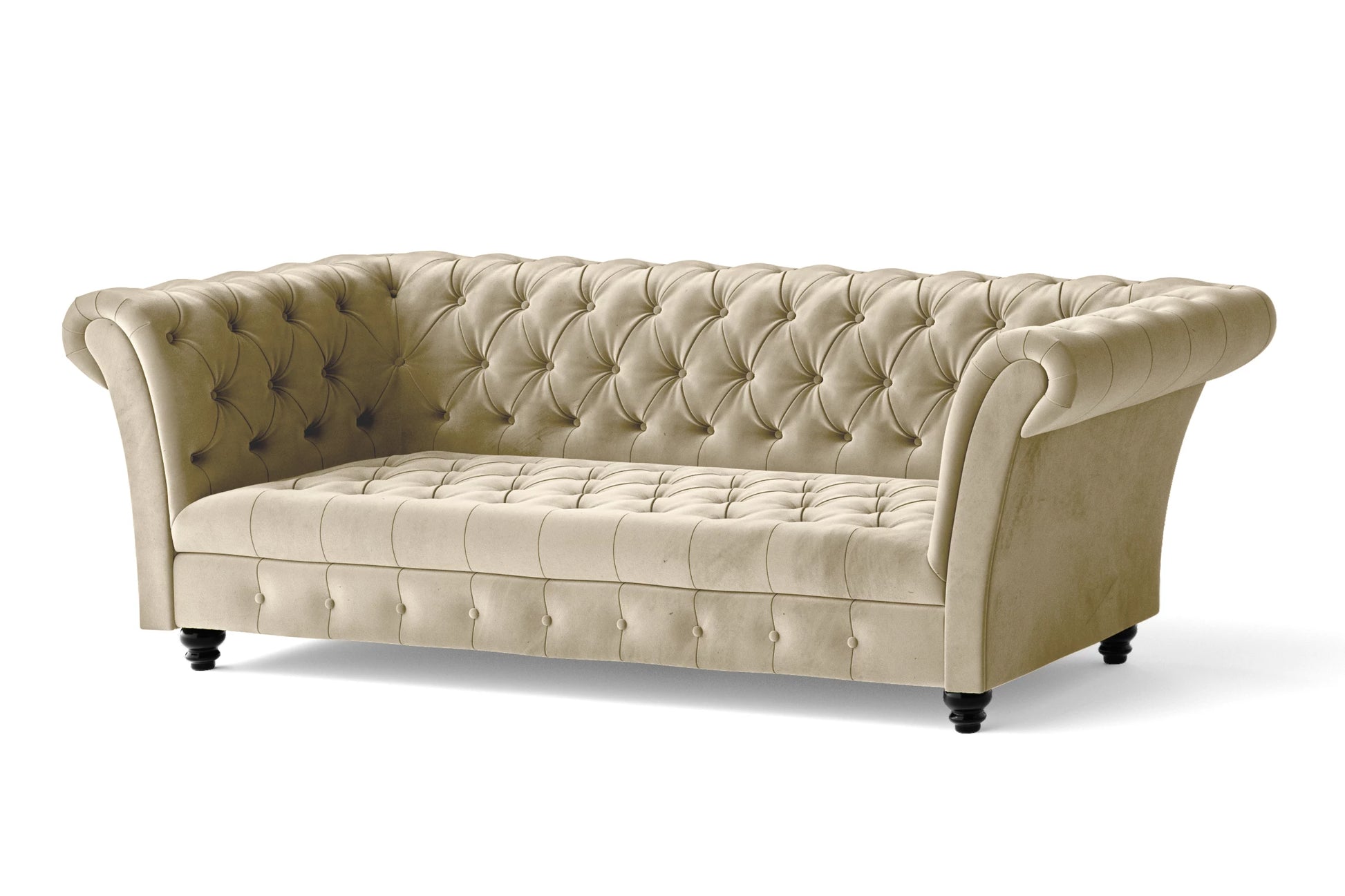 Civita 2 Seater Sofa Cream Velvet