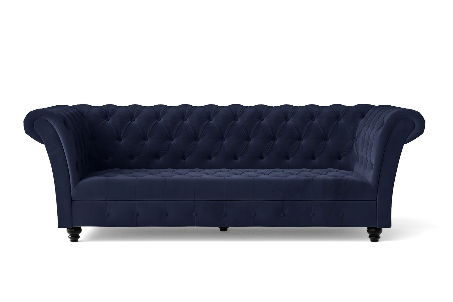 Civita 2 Seater Sofa Dark Blue Velvet