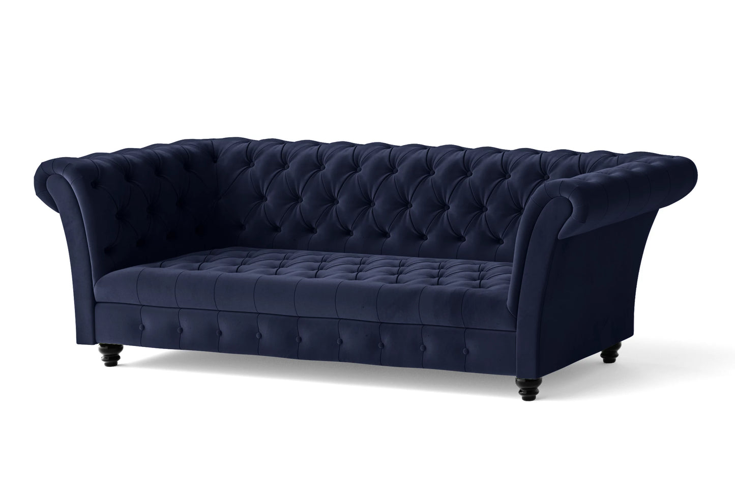 Civita 2 Seater Sofa Dark Blue Velvet