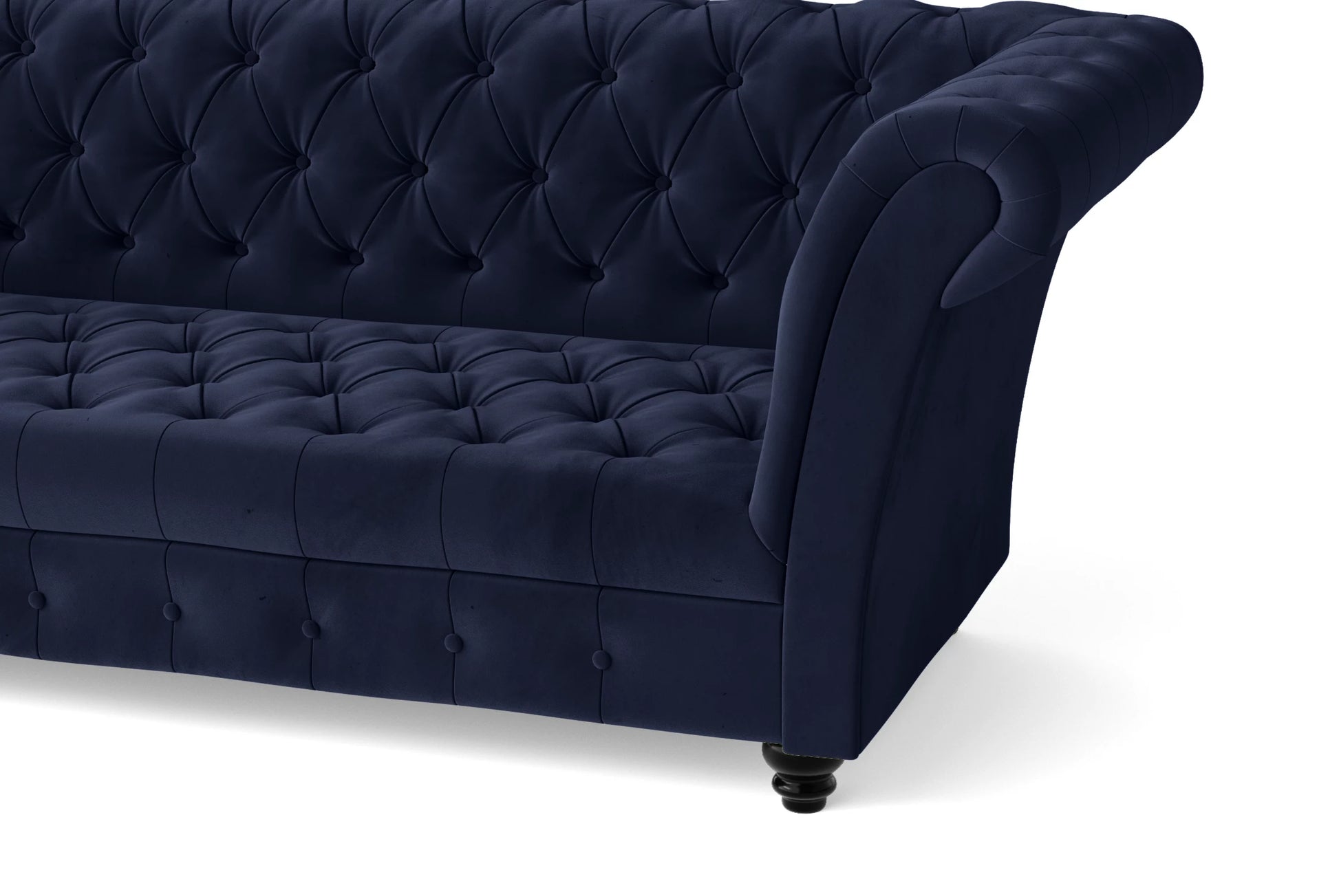 Civita 2 Seater Sofa Dark Blue Velvet