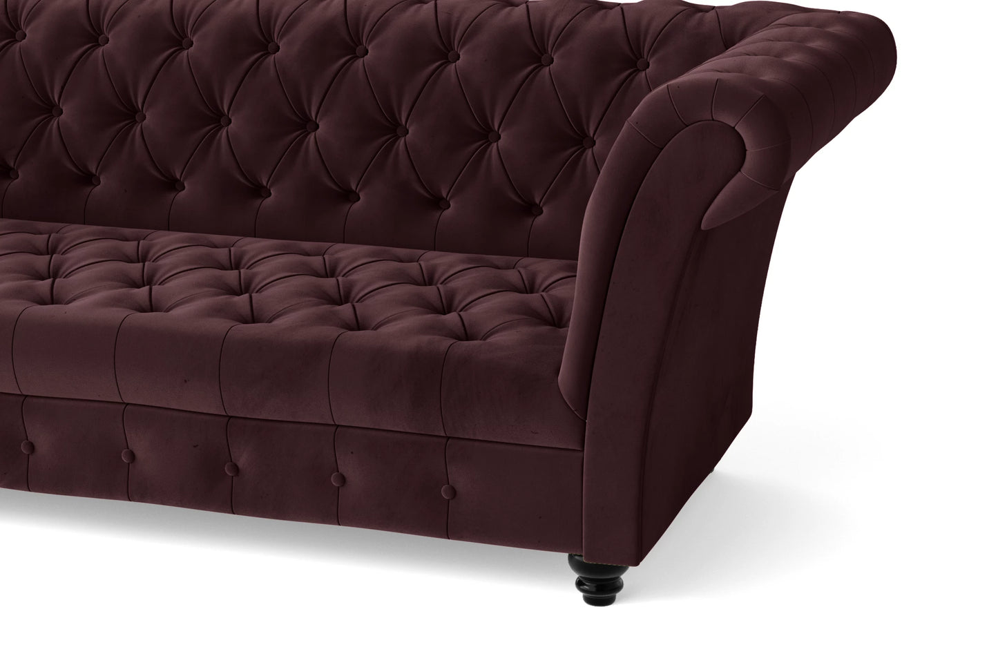 Civita 2 Seater Sofa Grape Velvet