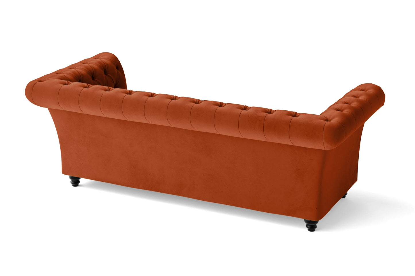 Civita 2 Seater Sofa Orange Velvet