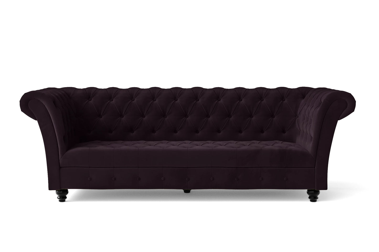 Civita 2 Seater Sofa Purple Velvet