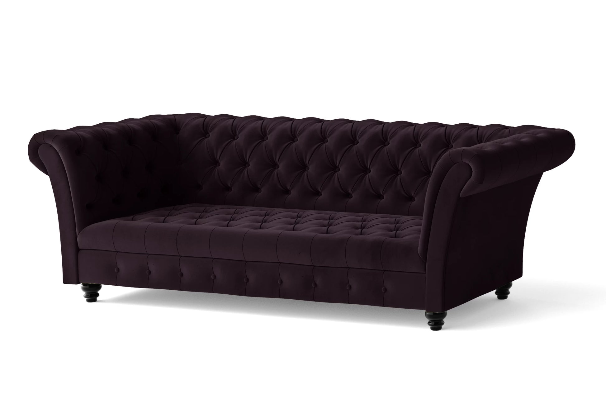 Civita 2 Seater Sofa Purple Velvet