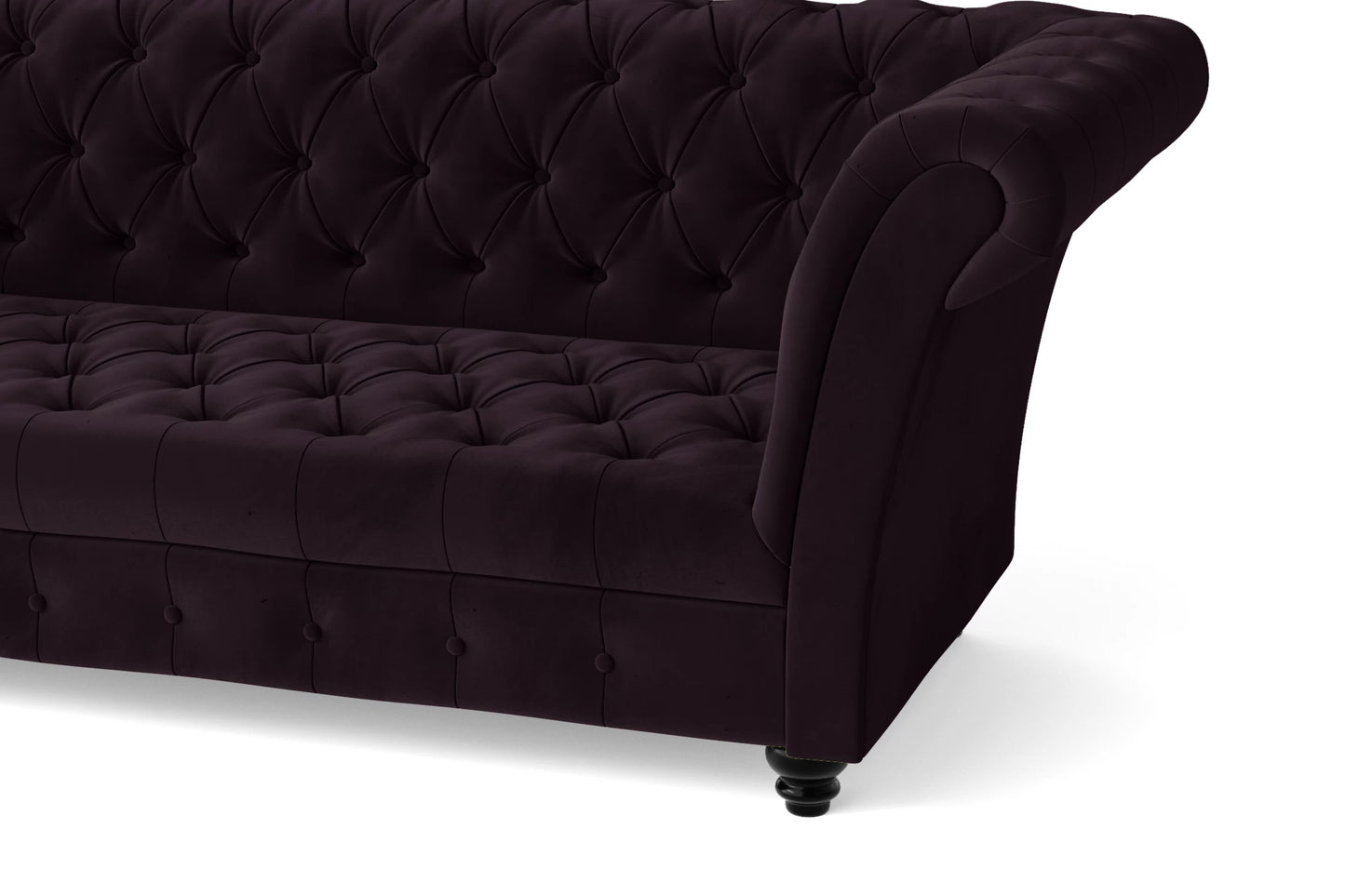 Civita 2 Seater Sofa Purple Velvet