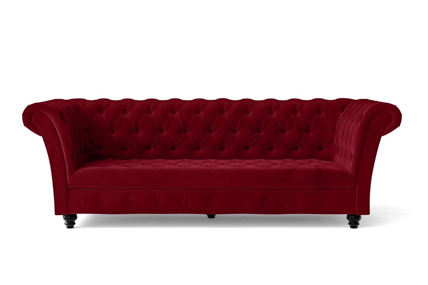 Civita 2 Seater Sofa Red Velvet