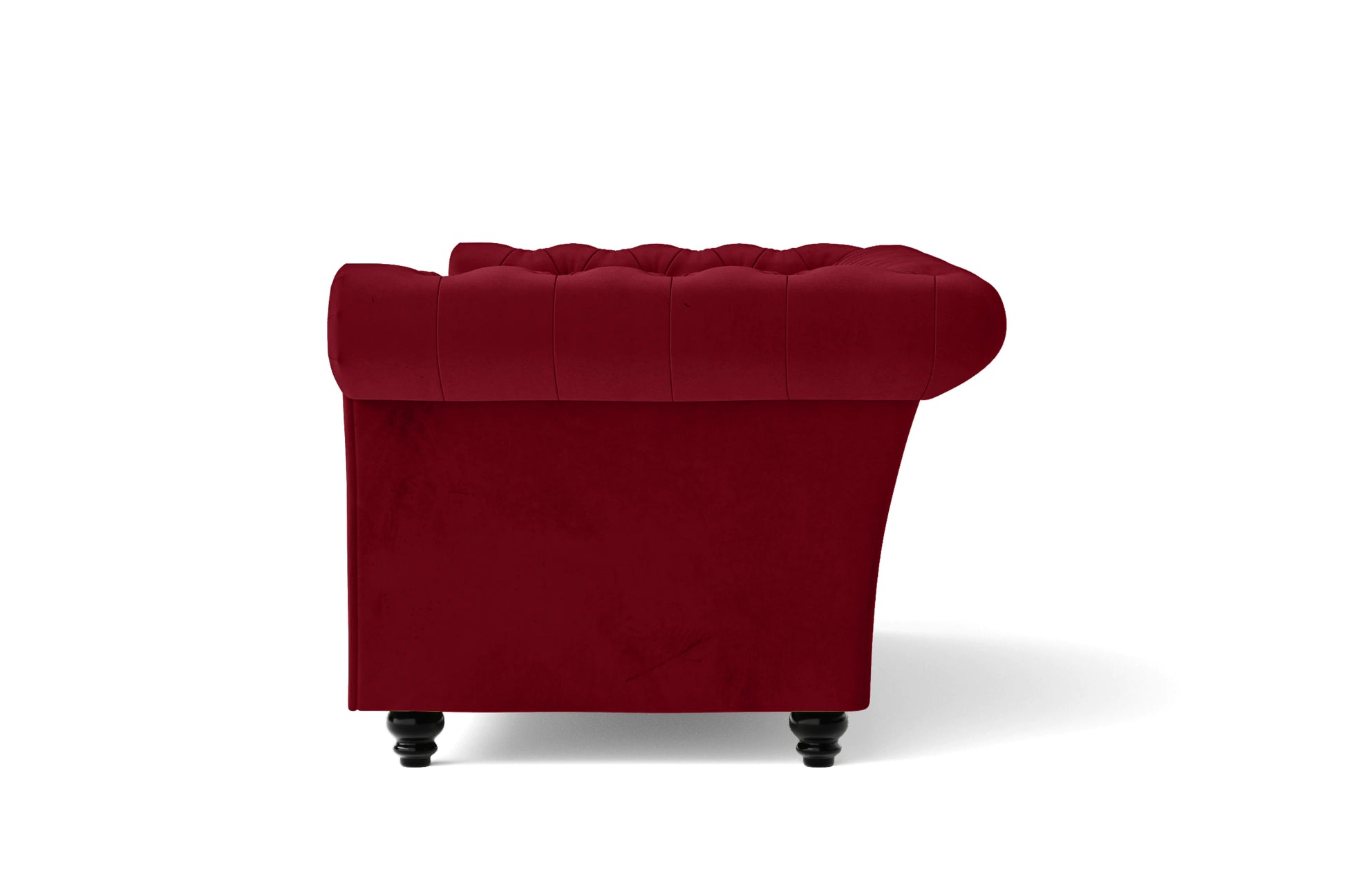 Civita 2 Seater Sofa Red Velvet