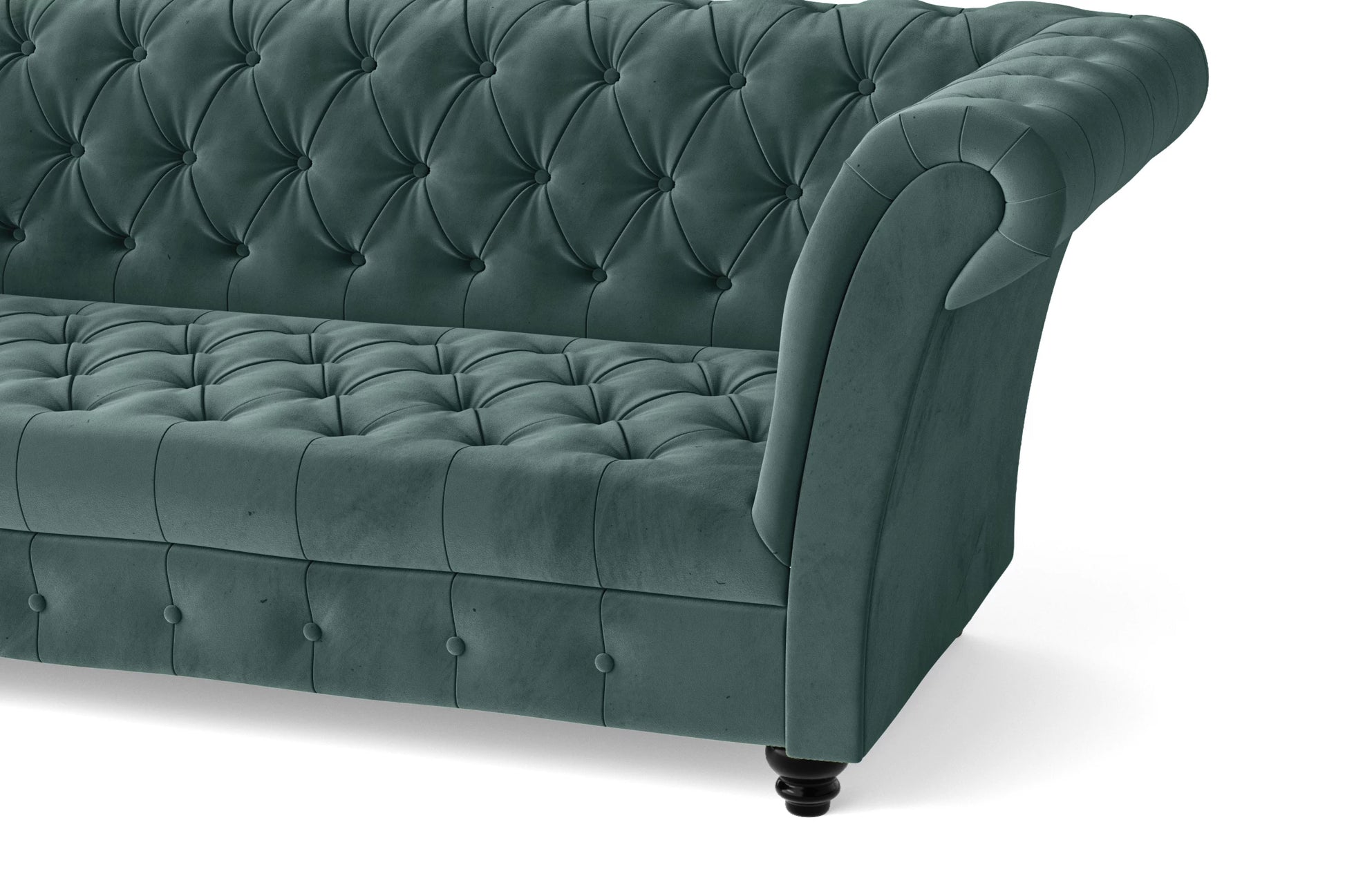 Civita 2 Seater Sofa Teal Velvet