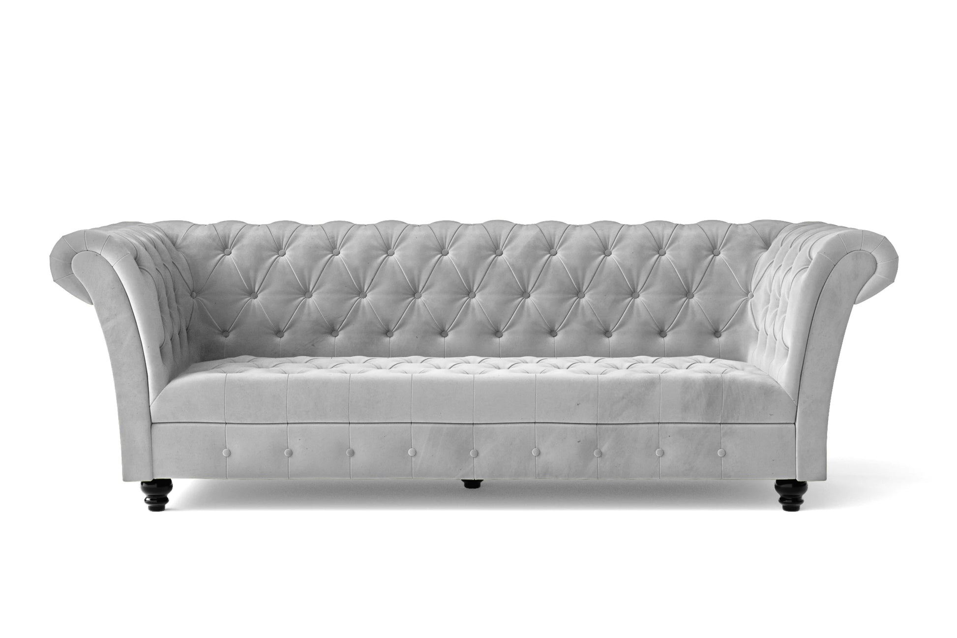 Civita 2 Seater Sofa White Velvet