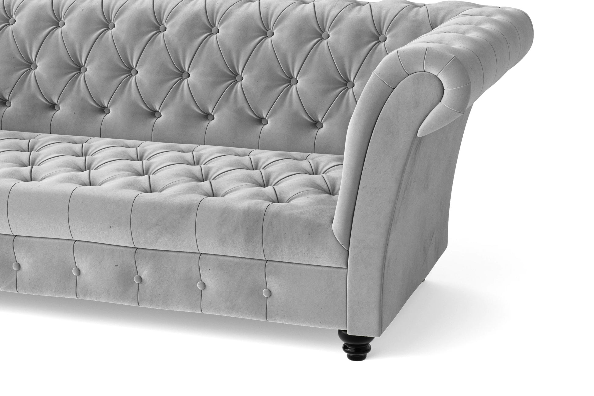 Civita 2 Seater Sofa White Velvet