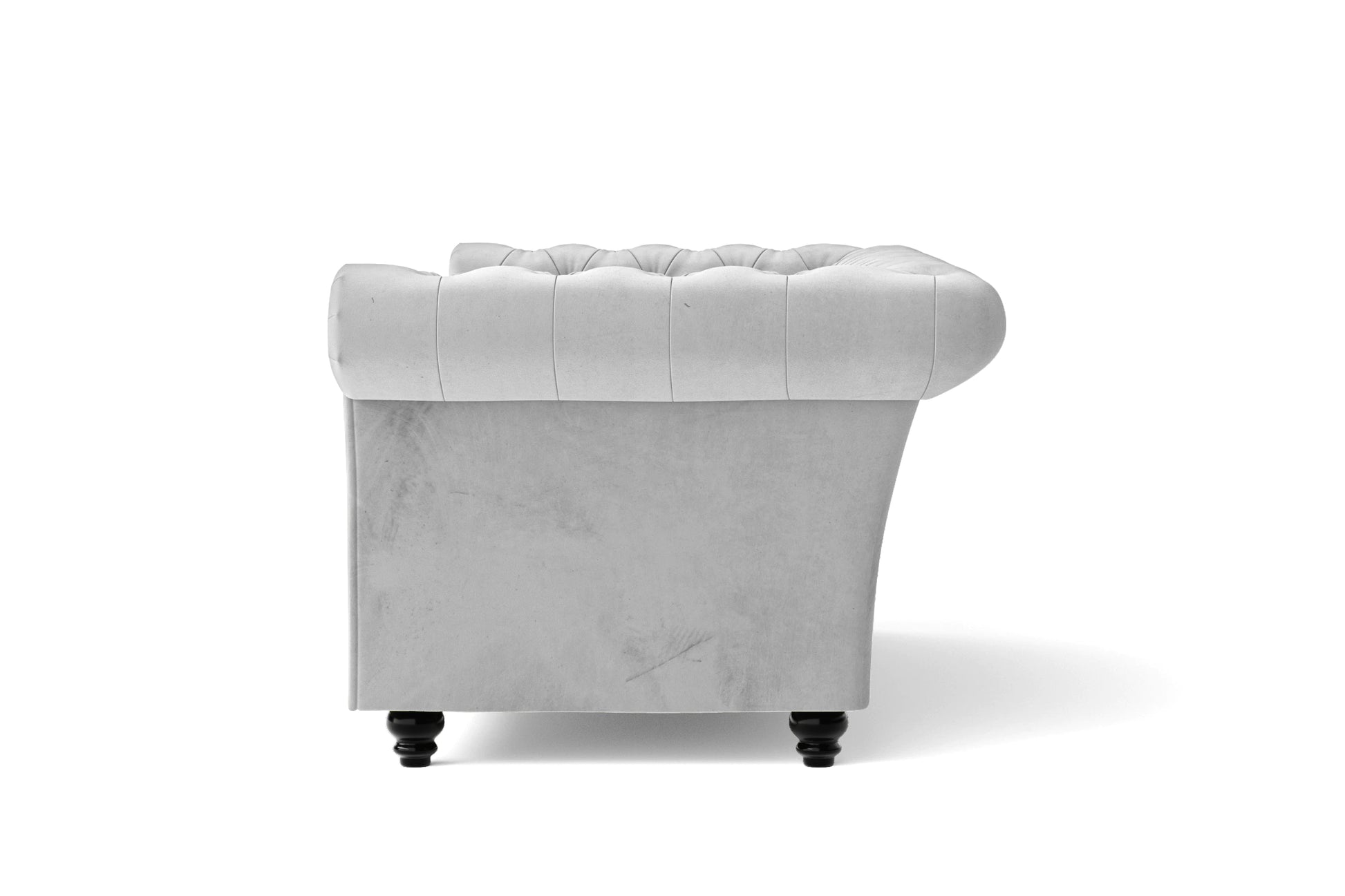 Civita 2 Seater Sofa White Velvet