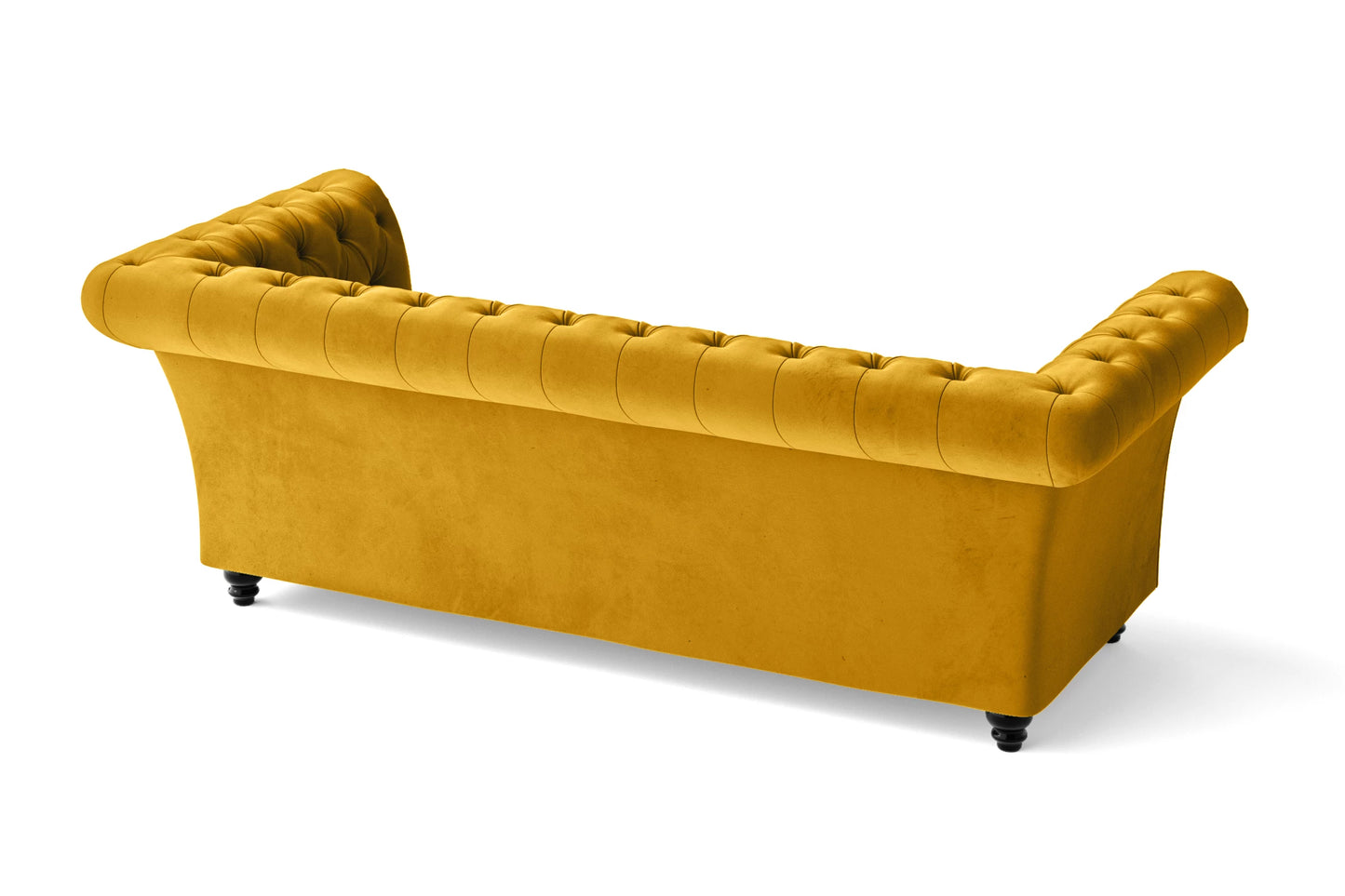 Civita 2 Seater Sofa Yellow Velvet