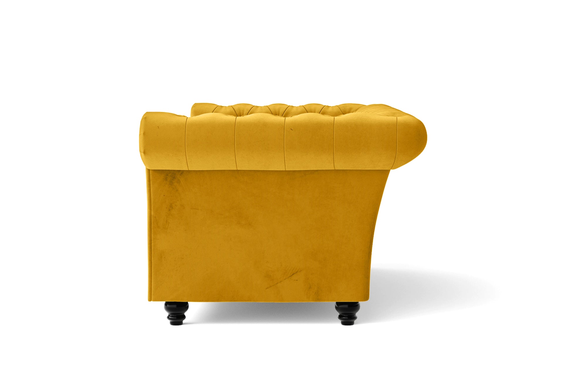 Civita 2 Seater Sofa Yellow Velvet