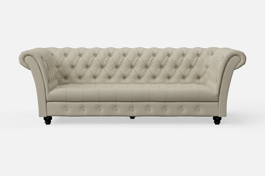 Civita 3 Seater Sofa Cream Leather