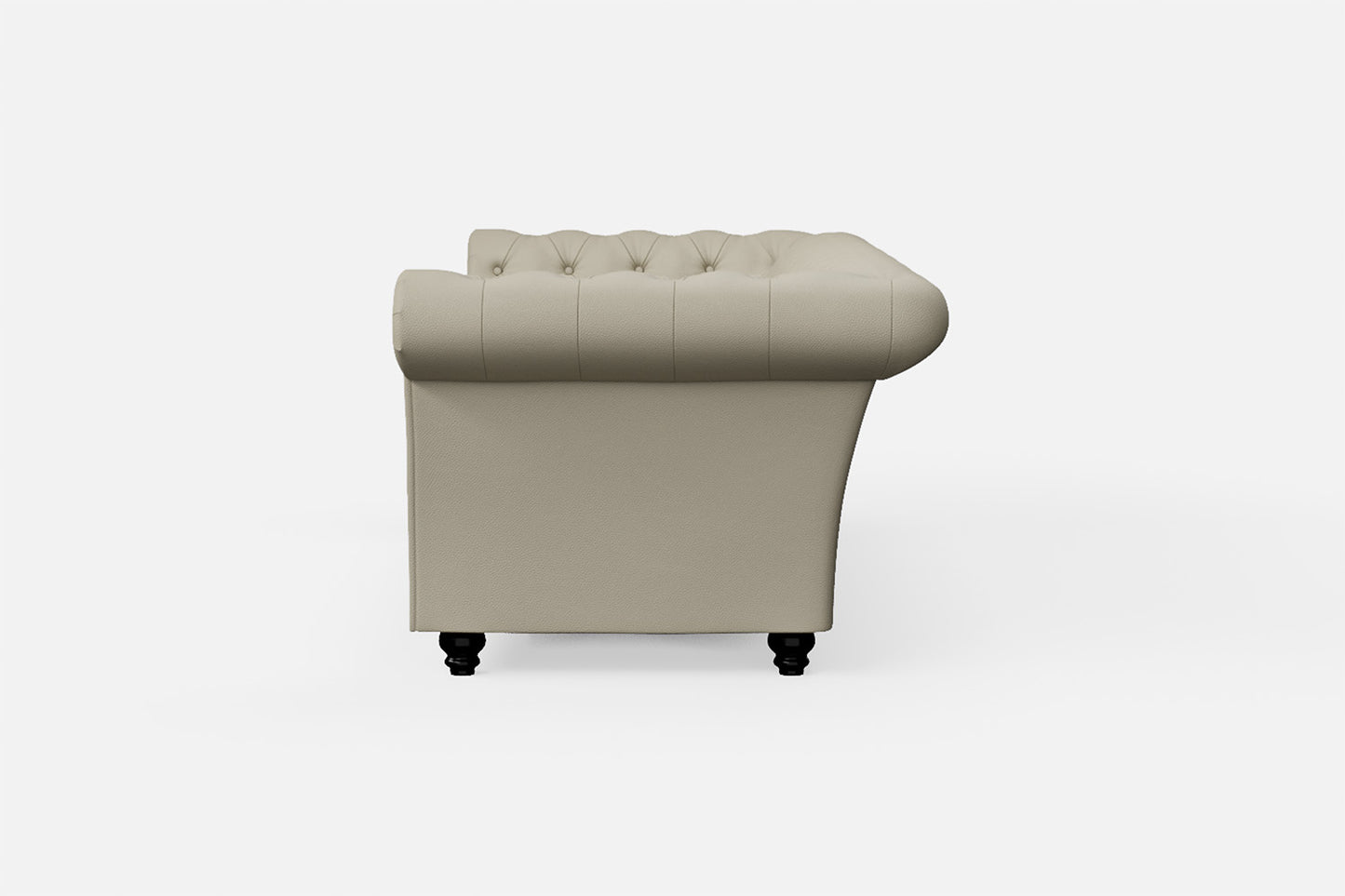 Civita 3 Seater Sofa Cream Leather