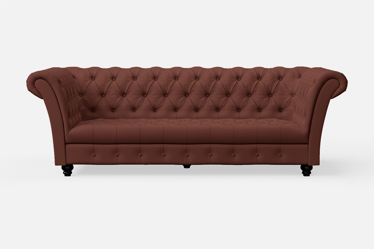 Civita 3 Seater Sofa Mauve Leather