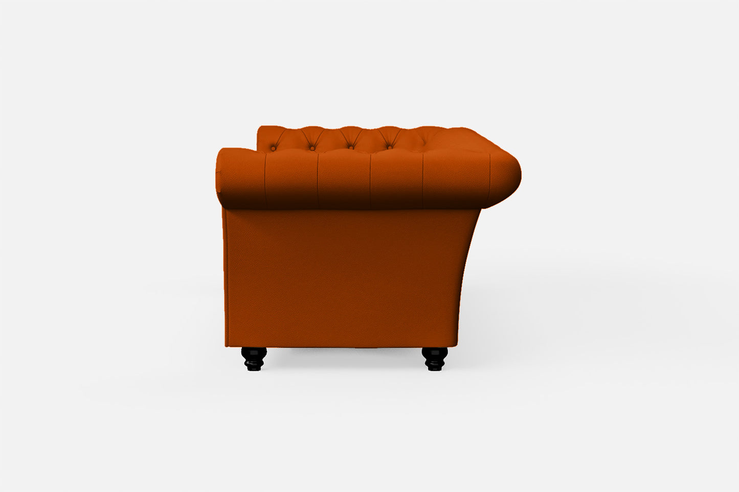 Civita 3 Seater Sofa Orange Leather