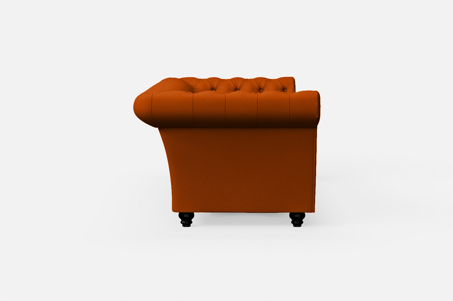 Civita 3 Seater Sofa Orange Leather