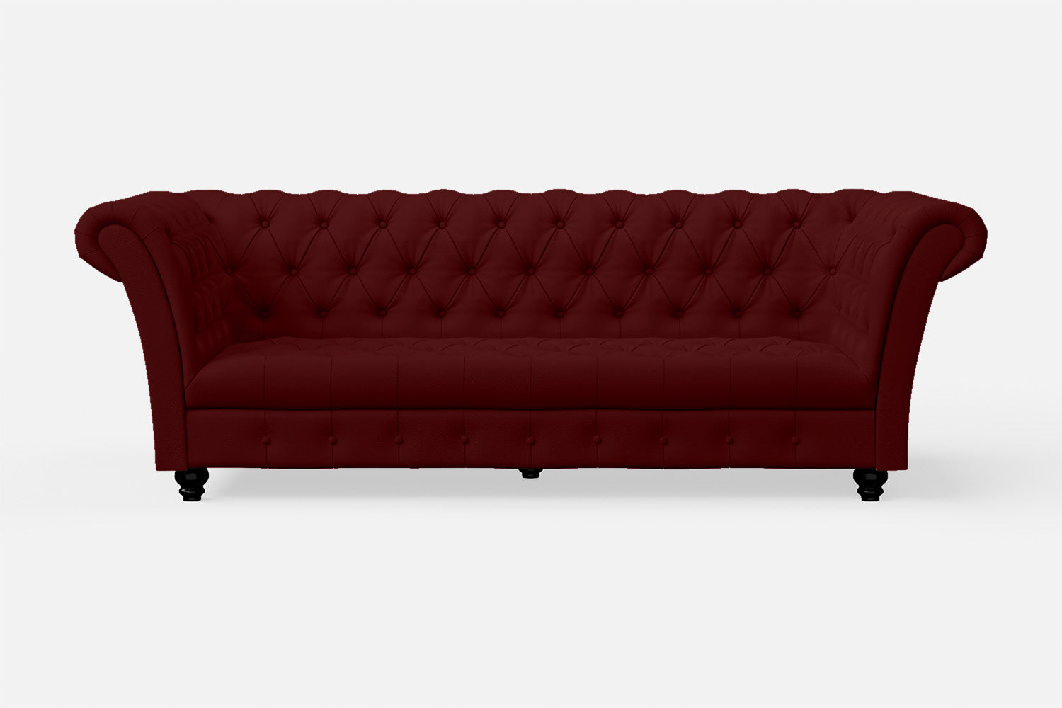 Civita 3 Seater Sofa Red Leather