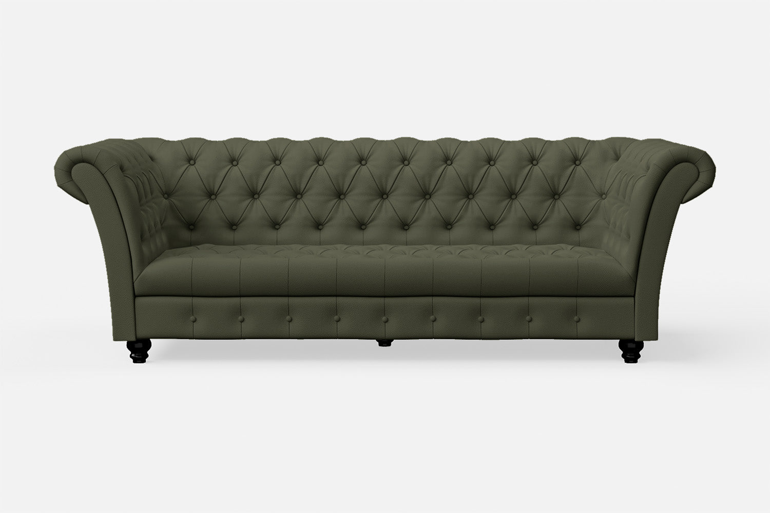 Civita 3 Seater Sofa Sage Leather