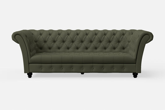 Civita 3 Seater Sofa Sage Leather